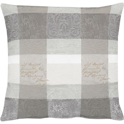 Dekokissen APELT "3042 Zeitlos elegantes Jacquardmotiv" Gr. 1, grau (grau, gemustert), B:40cm L:40cm, Polyester, Dekokissen_Sitzkissen_Kissenhüllen, Kissenhülle ohne Füllung, 1 Stück Image