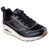 Sneaker SKECHERS "UNO-LUXURIOUS STITCHES", Damen, Gr. 36, schwarz, Lederimitat, sportlich, Schuhe Sneaker, Keilsneaker, Plateausneaker mit Skech-Air Funktion