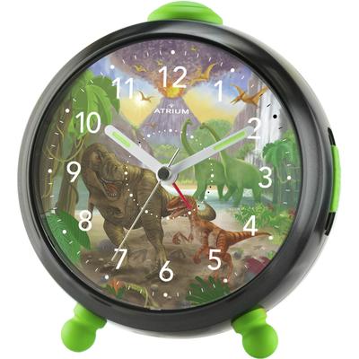 Quarzwecker ATRIUM "A932-4, Dinosaurierwecker", schwarz, Wecker, Kinder, Kinderwecker, Kinderzimmer, Geschenkidee, Schulanfang, Geburtstag Image