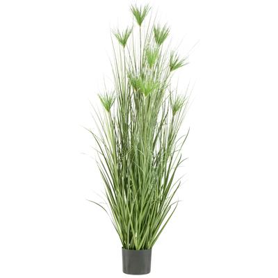 Kunstgras CREATIV GREEN "Zyperngras", grün, H:210cm, Kunststoff, Kunstpflanzen, mit sieben Zyperngrasblüten Image