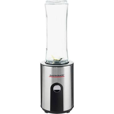 GASTROBACK Standmixer "Design Smoothie Maker Mix & Go 41033", grau (edelstahl), H:34,7cm, Zerkleinerer Image