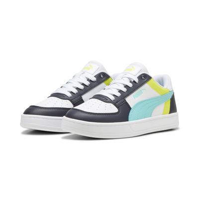 Sneaker PUMA "CAVEN 2.0 BLOCK JR", Kinder, Gr. 37,5, puma weiß, safe lake, new navy, Synthetik, mehrfarbig, sportlich, Schuhe Image