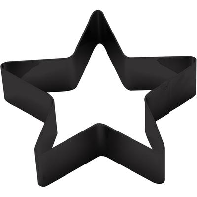 Serviettenring ECHTWERK, schwarz, Ø:7cm, Edelstahl, Serviettenringe, Serviettenhalter-Set, Serviettenschnallen, Sterndesign, aus Edelstahl Image