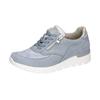 Schnürschuh WALDLÄUFER "K-RAMONA-Soft", Damen, Gr. 4,5 (37,5), silber (hellblau, silberfarben), Nubukleder, Nappaleder, Textil, kontrastfarbene Details, sportlich, Schuhe, Freizeitschuh, Halbschuh mit Orthotritt-Ausrüstung, K-Weite