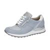 Keilsneaker WALDLÄUFER "HIROKO", Damen, Gr. 7,5 (41), weiß (hellblau, weiß), Nubukleder, Textil, Nappaleder, sportlich, Schuhe Sneaker, Schnürschuh, Freizeitschuh, Halbschuh, Kontrastbesatz, Weite H