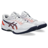 Hallenschuh ASICS "GEL-TASK 4", Gr. 42,5, weiß, indigo fog, Textil, Synthetik, sportlich, Schuhe, für Hallensport