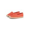 Espadrille TOMMY HILFIGER "FLAG CANVAS ESPADRILLE", Damen, Gr. 42, rot (coralle), Baumwolle, sportlich, Schuhe, Slipper, Flats, Bequemschuh mit Bastbezug und Ziernähten