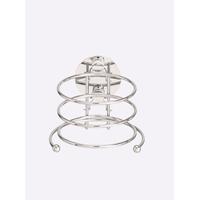 Badaccessoire-Set HEINE HOME, silber (silberfarben), Stahl, Badaccessoires-Sets