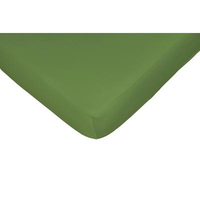 Spannbettlaken CASATEX "Jerry", grün, B:90-100cm L:190-200cm, Jersey, Obermaterial: 100% Baumwolle, Laken, komfortables Überziehen durch hohe Elastizität Image