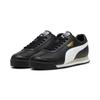 Sneaker PUMA "ROMA 24 STANDARD", Gr. 44,5, puma schwarz, puma weiß, smokey gray, Leder, unifarben, sportlich, Schuhe