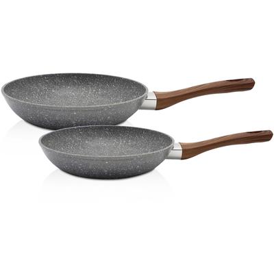 Pfannen-Set KRÜGER "Nevada", grau, Pfannen, Soft-Touch-Griff, Ø 24/28 cm, Induktion Image