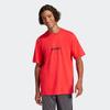 T-Shirt ADIDAS SPORTSWEAR "M LIN SJ T", Herren, Gr. XXL, rot (pure ruby, schwarz), Obermaterial: 100% Baumwolle, sportlich, Rundhals, Shirts