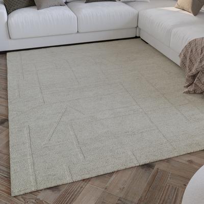 Teppich WECON HOME "Hamptons TWENTYEIGHT", beige (creme weiß), B:160cm H:15mm L:230cm, Polyester, Teppiche, Läufer, Kurzflor, Wohnzimmer, Schlafzimmer, elegant, robust, Linear Image