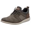 Slip-On Sneaker RIEKER, Herren, Gr. 44, taupe, grau, braun, Lederimitat, Textil, casual, Schuhe, Slipper, Freizeitschuh, Halbschuh mit modischer Laufsohle