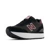 Sneaker NEW BALANCE "515", Gr. 39, schwarz (noire), Leder, Textil, sportlich, Schuhe