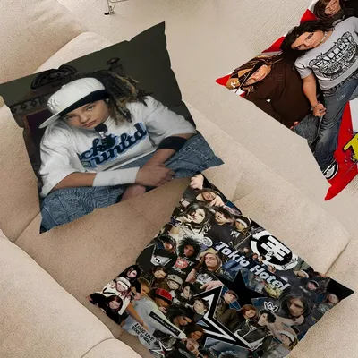 Bill Kaulitz Tom Tokio Hotel Pillow Gift Home Office Decoration Pillow Bedroom Sofa Car Cushion CoverPillow Case
