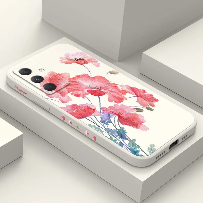 Mais Mohn Telefon Fall Für Samsung Galaxy A55 A35 A25 A15 A16 A06 A05 A05S A54 A34 A24 A14 A04 A04S A04E 4G 5G Abdeckung