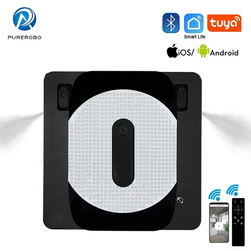 Roboter-Fensterreinigung Purerobo W-S8S mit APP und Fernbedienung, intelligenter automatischer Wassersprüh-Glas-Smart-Elektro-Staubsauger-Roboter Image