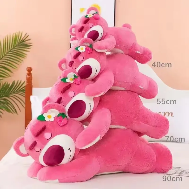 2025 Disney Toy Story Lotso Niedlicher Bär Erdbeer Sofa Plüschkissen Stofftiere Kinder Mädchen Freunde Festivals Geburtstagsgeschenk Image