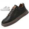 Herren lässige Leder Turnschuhe wasserdichte vulkan isierte Schuhe Herren 2024 bequeme Frühlings schuhe Herren Freizeit schuhe plus Größe 39-44