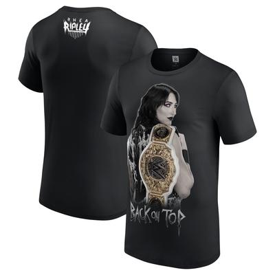 WWE Rhea Ripley Back On Top T-Shirt – Schwarz – Herren Image