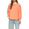 Sweatshirt S.OLIVER, Damen, Gr. 38, orange (apricot), Sweatware, Obermaterial: 47% Modal, 41% Polyester, 12% Elasthan, unifarben, casual, regular fit taillenbedeckt, Rundhals, Langarm Bündchen, Sweatshirts, mit Schriftzug