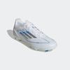 Fußballschuh ADIDAS PERFORMANCE "F50 LEAGUE FG/MG", Gr. 42, weiß (cloud weiß, silber metallic, cloud weiß), Synthetik, Textil, sportlich, Schuhe