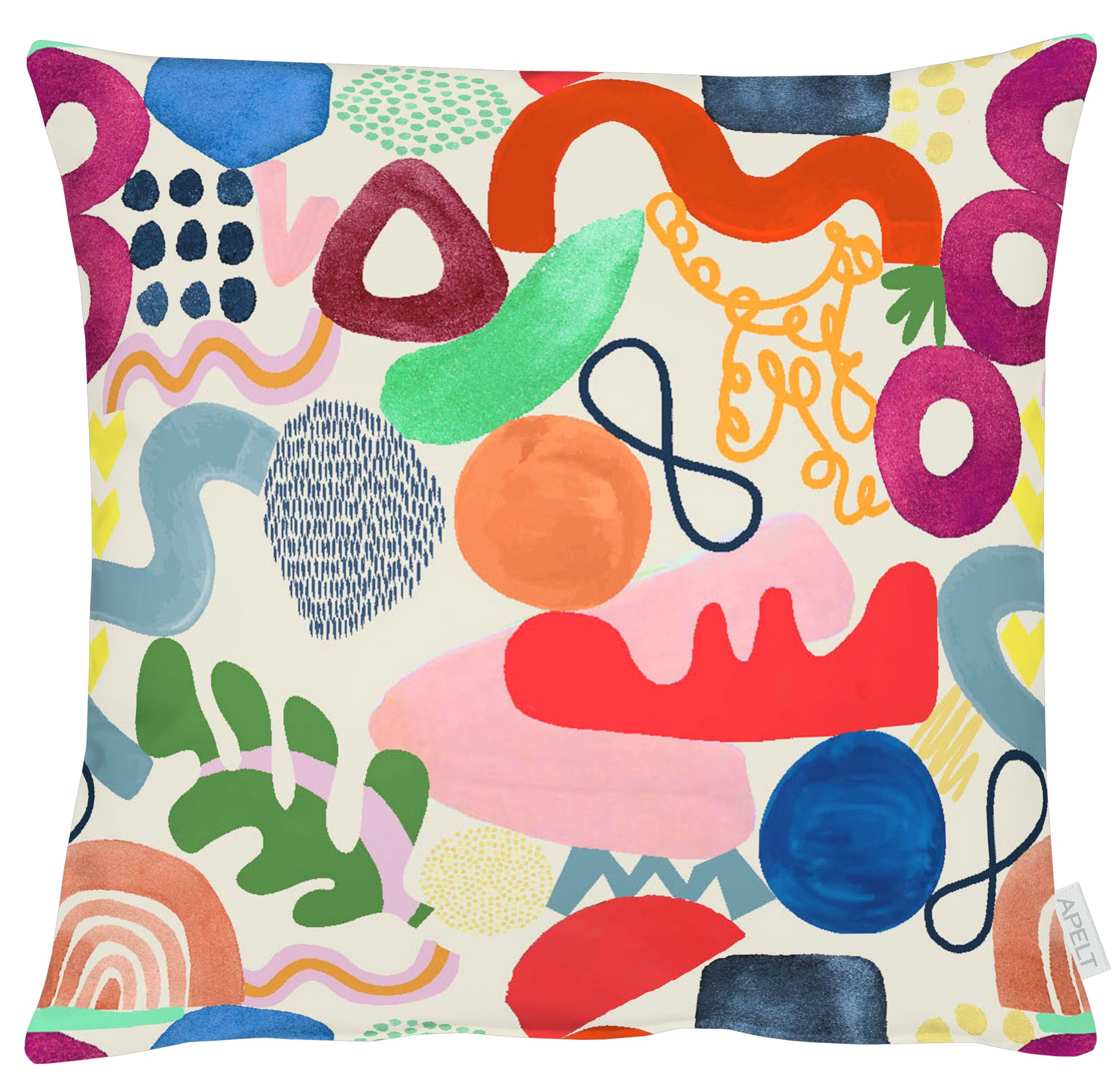 Kissenhülle APELT "6757", bunt, B:49cm L:49cm, Baumwolle, Obermaterial: 100% Baumwolle, Kissenbezüge Image