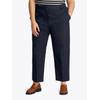 Chinohose TOMMY HILFIGER CURVE "CRV CO SLIM STRAIGHT CHINO", Damen, Gr. 50, N-Gr, blau (schwarz night navy), Web, Obermaterial: 65% Baumwolle, 33% Lyocell, 2% Elasthan, unifarben, casual, straight fit knöchellang, Hosen, in Großen Größen, Chino...