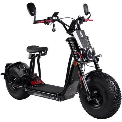 E-Motorroller ROLEKTRO "Rolektro, Maximus E-Cruiser 45", schwarz (schwarz, schwarz), Elektromotorroller, 45 km/h, B:81cm