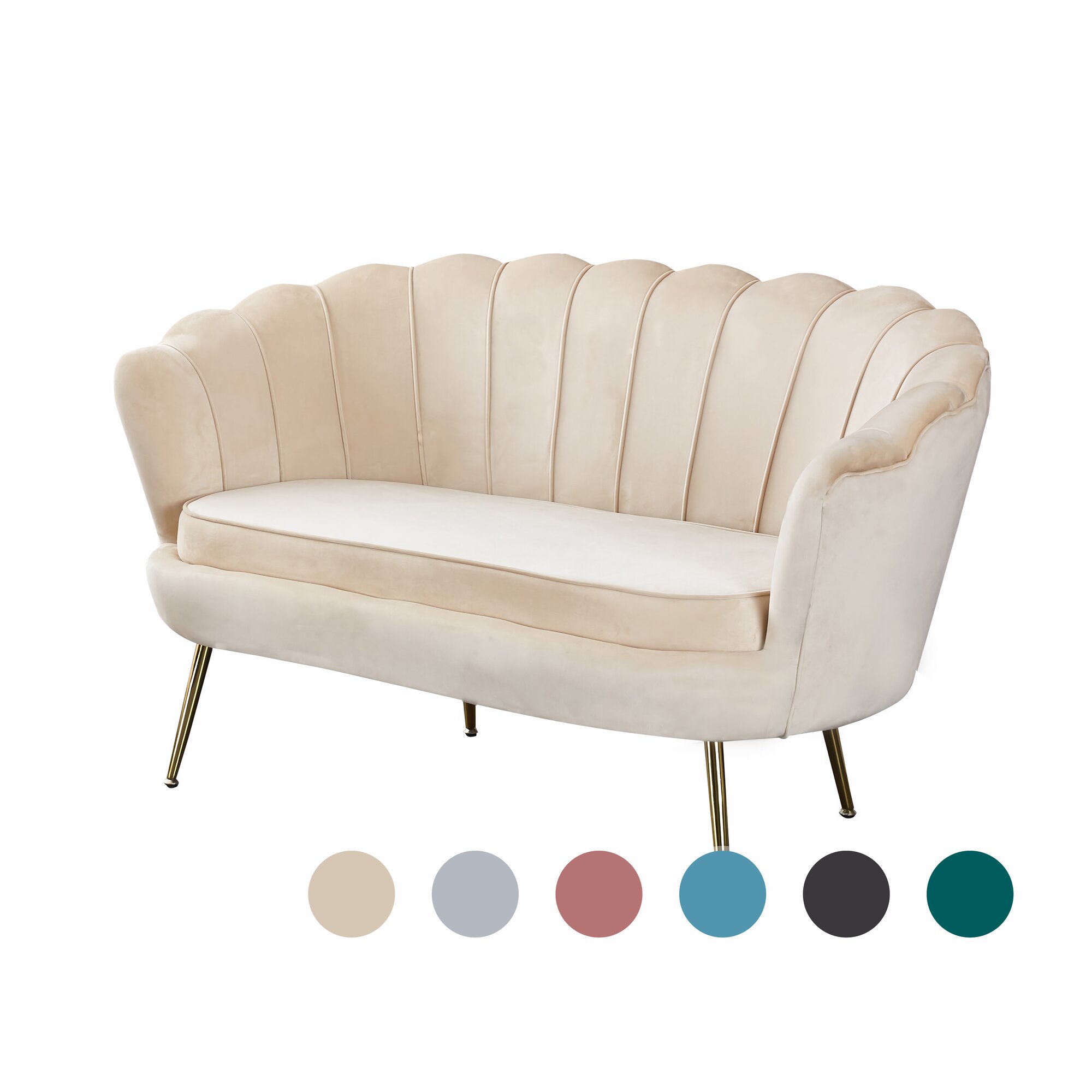 SalesFever »Arielle« Sofa beige 3-Sitzer