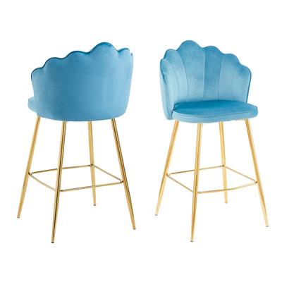 SalesFever »Arielle« Barhocker 2er-Set blau 52x100x54 cm Image