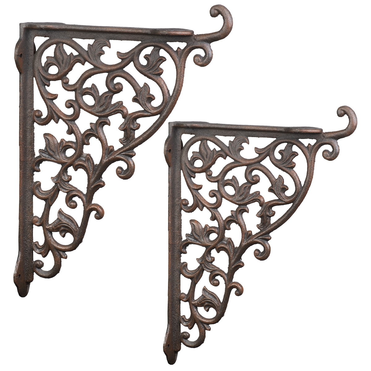 Moritz 2x Blumenampel Regalwinkel 29 x 39 cm Regalträger Halter Set Ampelhalter Antik Image