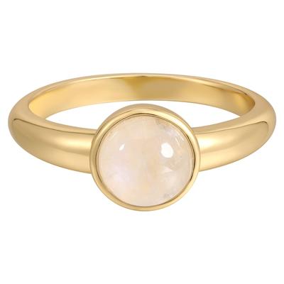 Rafaela Donata - Ring aus Sterling Silber in Gelbgold mit Mondstein Ringe 1 ct Damen Image