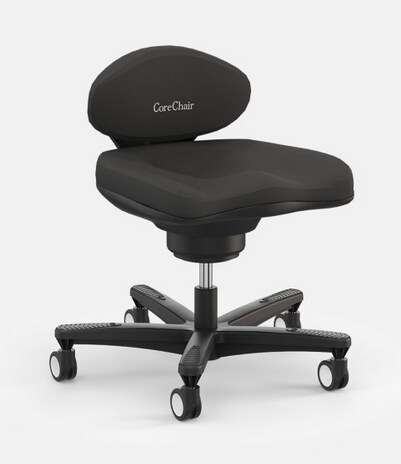 VIASIT . CoreChair Stuhl schwarz mit harten Rollen Image