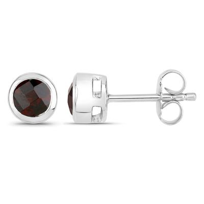 Vira Jewels - Ohrstecker 925/- Sterling Silber Granat rot 1,1ct. Ohrringe Damen