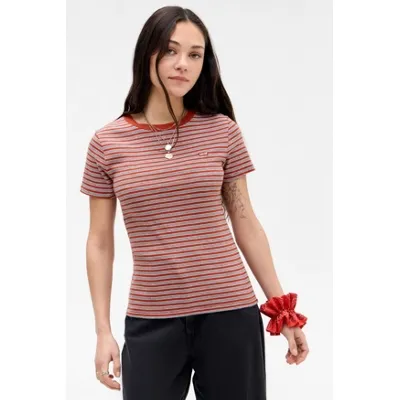 Levi's Picante Stripe T-Shirt - Red M at Urban Outfitters