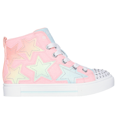 Skechers Girl's Twinkle Toes: Twinkle Sparks - Stellar Star Sneaker | Size 2.0 | Pink | Synthetic/Textile