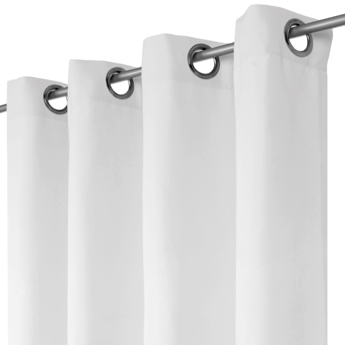 Bestlivings Dekoschal Ellen Ösen ca. 140x245 cm hellgrau - silbergrau Image