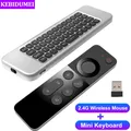 Mini tastiera wireless 2.4G 2.4 Wireless Voice Air Mouse Set telecomando tastiera da gioco Kit mouse tastiera per tablet portatile