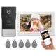 Videocitofono WiFi TUYA TMEZON a 4 fili Touch screen 7zoll con campanello cablato 1080P APP/scarico scheda/monitor tuya
