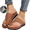 Frauen Sommer Sandalen Bequeme Plattform Flache Schuhe Sohle Damen Casual Weiche Big Toe Fuß Sandale Orthopädische Bunion Corrector Hausschuhe