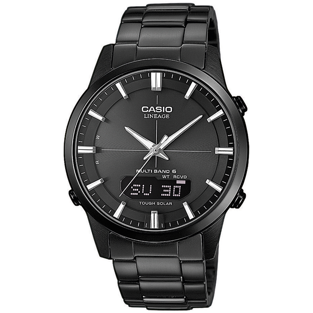 Casio Radio Controlled Mens Black Watch LCW-M170DB-1AER Stainless Steel - One Size | Casio Sale | Discount Designer Brands
