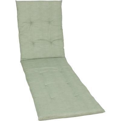 Liegenauflage GO-DE, grün, B:58cm H:5cm T:188cm, Polyester, Baumwolle, Polyurethan, Polsterauflagen, Maße ca.: 58 cm x 188 cm x 5 cm Image
