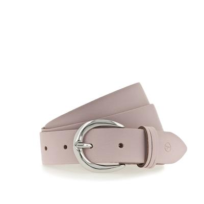 Ledergürtel TAMARIS, Damen, Gr. 75, rosa (hellrosa), Rindsleder, unifarben, Basic,casual,klassisch,modisch, Gürtel, mit glänzender silberfarbener Schließe Image