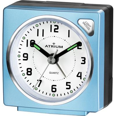 Quarzwecker ATRIUM "A903-15", blau (hellblau), Wecker, Wecker, Reisewecker, Geschenkidee, Schlafzimmer, schleichende Senkunde Image