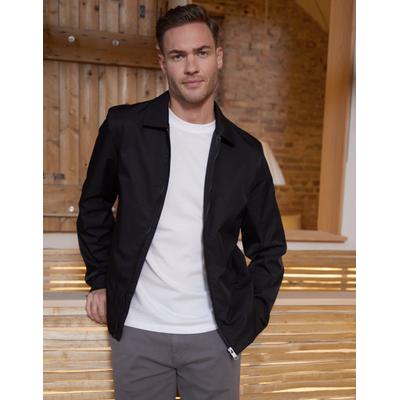 Threadbare Men's Black Collared Lightweight Zip-Through Jacket