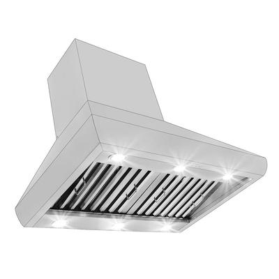 Wall-Mounted Range Hood, Ducted, 1200 CFM, Stainless Steel Finish, Outdoor Rated | Proline PLJW 109WC / 60 inches wide / 430 Stainless Steel (Indoor)