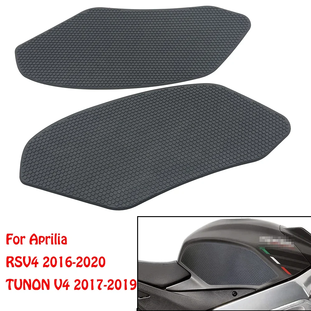 RSV4 Moto Anti Slip Adesivo Serbatoio Trazione Pad Lato Ginocchio Grip Protector Per Aprilia RSV 4 2016 2017 2018 2019 2020 Tuono v4