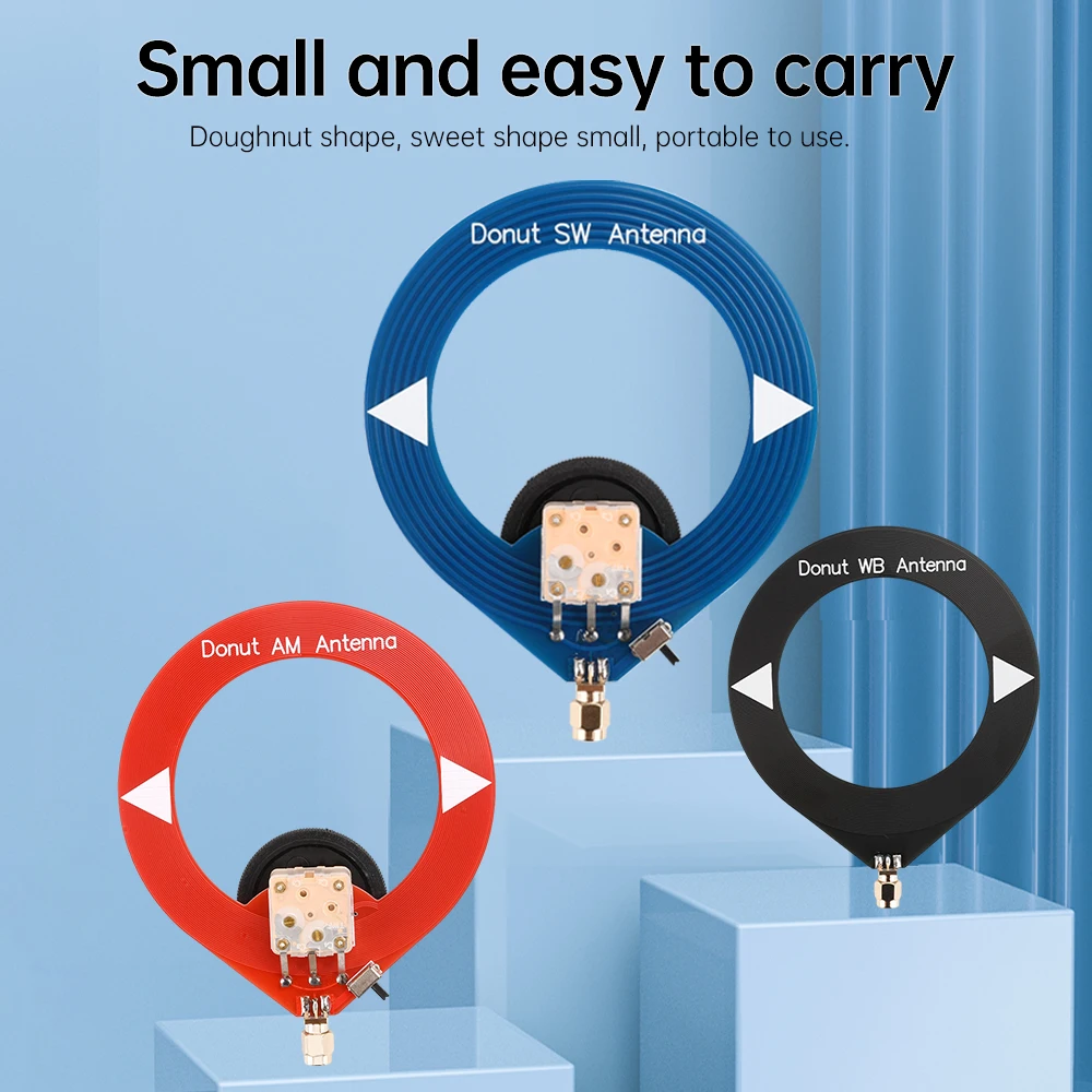 Sweet Donut AM MW/SW Mini-Loop-Antenne, mittlere Welle, Kurzwelle, kleine Loop-Radioantenne für tragbare Nutzung